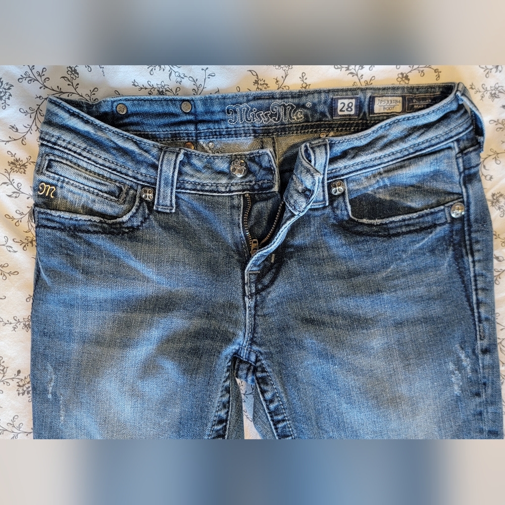 Miss Me Blue Boot Cut Jeans